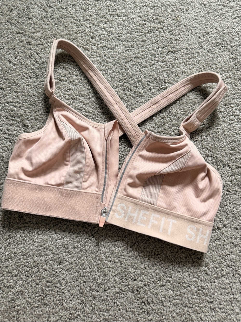 SHEFIT Front-Zip Sports Bra